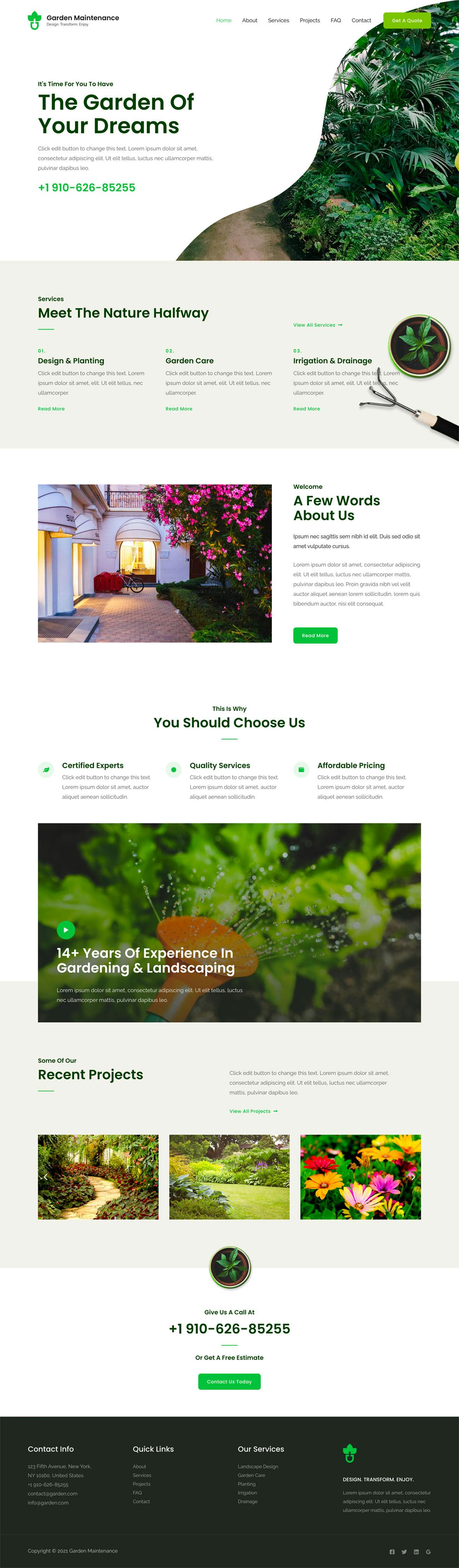 Landscaping and Gardening 1